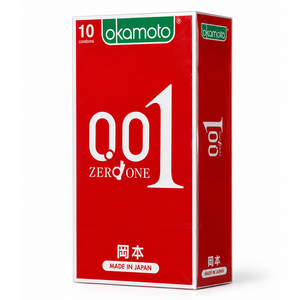 Okamoto岡本 001至尊勁薄保險套/001RL超潤滑至尊勁薄保險套(10入/1盒)