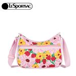 Lesportsac Classic Hobo 經典斜背包 送禮推薦-粉紅花漾, , large