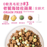 【優格】吃貨拼盤 全齡犬 老饕海陸佐蘋果 高適口性配方4磅 #3(狗飼料/犬飼料/犬糧), , large
