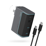 CUKTECH 酷態科 100W GaN 10號氮化鎵 充電器 2C1A PD快充 筆電 手機 (AD1003US) - 灰色, , large