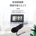 Thermometer, black with a one-meter probe, , large