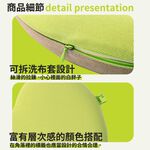 <覺輕鬆官方授權正貨>【青鳥家居】0鴨梨記憶棉腰靠坐墊2件組/2色 (限宅配) 靠墊 減壓坐墊 辦公室必備 腰墊 可拆洗, , large