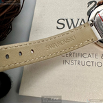 [星晴錶業]SWAROVSKI手錶,34mm,SW00020白色錶面玫瑰金錶殼白真皮皮革錶帶款, , large