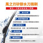 【風之刃】矽膠水刀雨刷-通用款22吋(1入), , large