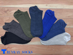 【RUNWAY】《RUNWAY SOCKS》Japanese/Korean Style Candy Socks &ndash; 22 Colors, Double Cylinder No-Show Socks &ndash; Black Limited Quantity &ndash; While Supplies Last, , large