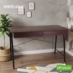 《DFhouse》羅浮宮R字附雙抽工作桌-2色, , large