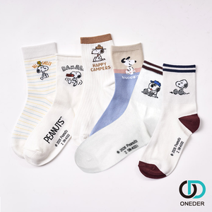 SNOOPY 史奴比系列長襪【ONEDER 旺達棉品】SN-A333