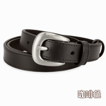 【CH-BELT 銓丞皮帶】魅力曲線 流行細版女帶 女生腰帶皮帶(黑/咖), , large