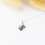 【Angel & Me】立體 相機 s925 純銀項鍊 旅行記憶 畢業生日禮物, , large