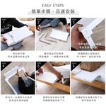 現貨 專利設計 澄境 台灣製 升級款可摺疊床邊置物架 ST084 床邊架 床頭櫃 收納架 IPAD架 眼鏡架 手機架, , large