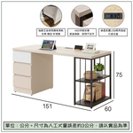 【唯熙傢俱】米娜雙色5尺書桌, , large
