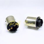 【PA LED】1156 平角 對角 斜角 T20 7440 單芯 轉接 T10 T15 方向燈 倒車燈 轉接座 轉接頭, , large