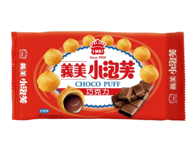 [義美]義美小泡芙系列57g*6包(巧克力口味)