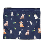 Lesportsac Deluxe Everyday Bag 經典斜背包 側背包 通勤旅行包 女包 男包(熱帶度假貓咪), , large