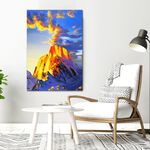 【御畫房】日照金山 國家一級畫師手繪油畫60&times;90cm(VF-101), , large