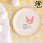 【SOLO歐洲家居】LCW Home 土耳其製 19cm 可愛田園母雞花卉蛋圓盤 餐盤 蛋糕盤 甜點盤 點心盤, , large