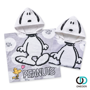 史奴比 SNOOPY 連帽浴巾 斗篷浴巾【ONEDER 旺達棉品】