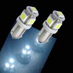 【PA LED】BA9S 平角 BAX9S 斜角 5晶 15晶體 SMD LED 白光 室內燈 小燈 定位燈, , large