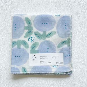 日本設計/印度製造 admi 全棉 方形 45x45 cm 手帕 手巾 (Honey 03)