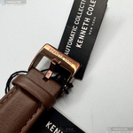 [星晴錶業]Kenneth Cole手錶,44mm,KC50779004古銅機械鏤空錶面古銅色錶殼咖啡色真皮皮革錶帶款, , large