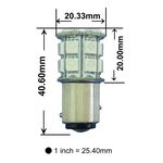 【PA LED】1157 雙芯 20晶 60晶體 SMD LED 尾燈 煞車燈 方向燈 藍 紅 黃 綠 白 紫 粉紅, , large