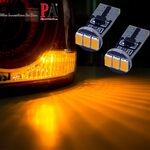 【PA LED】T10 3晶 三星 5630 SMD LED 黃光 白光 橘光 側燈 側方向燈 方向燈 小燈 定位燈, , large
