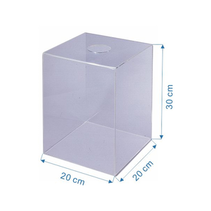 【 徠福 】壓克力摸彩箱 小 20x20x30cmx3mm /個 （訂製品，確認訂購後恕不退換貨）NO.1190