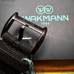 [星晴錶業]WAKMANN手錶,44mm,WA00039黑色錶面黑錶殼深黑色複合材質錶帶款, , large