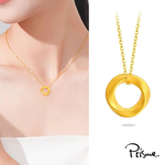 【Prisme Gold】黃金項鍊 莫比烏斯圓環 鍊墜項鍊 (金重：約0.05錢&plusmn;0.02), , large
