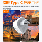 TESSAN 歐規旅行轉接頭(3P插座x1+2P插座x3), , large