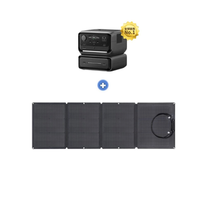 【固士特】EcoFlow RIVER 3 Max 儲能電源組合 ( RIVER 3 Plus＋EB300 )＋110W 太陽能板 加贈後背包