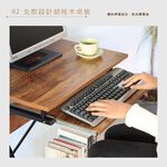 電腦桌 工作桌 書桌 移動桌 桌子 移動邊桌 行動辦公桌 學生桌 PC306, 胡桃木色, large