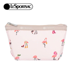 Lesportsac Small Sloan Cosmetic 小梯形化妝包 收納包 盥洗包 女包(紅鶴海島派對)L261-2724P-HG20, , large