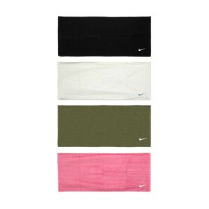 NIKE SOLID CORE 毛巾80x35cm 旅遊 居家 運動 素色 純棉 吸水佳 多色 軍綠 黑 米綠 珊瑚枚粉