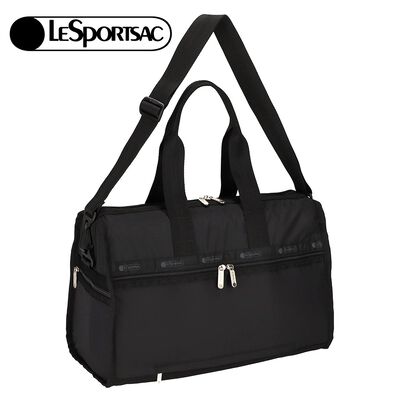 Lesportsac 豪華中型旅行袋-經典黑