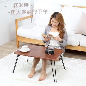 【CampMax】 曼特寧咖啡桌(56X40cm)/摺疊桌/野餐桌/露營桌/茶几桌/和式桌/床上桌/懶人桌/免組裝/台灣製造