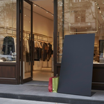 【 SHAONIANNA.TW 】霧黑金屬形象展示架｜店面入口立式看板、門市金屬廣告展示架, , large
