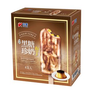 小美黑糖珍奶布丁雪糕75gx4