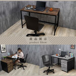 【HomeMax】復古木紋工作桌120&times;60cm/附插座/抽屜/辦公桌/電腦桌/書桌/工業風/★台灣製造●＜TKY-003＞, , large