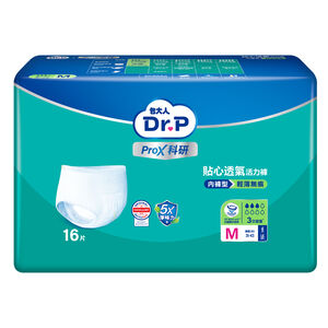 [箱購]Dr.P科研貼心透氣活力褲M 16PC片 x 4Bag包(箱購依實際收貨為主，無法保證原封箱出貨)