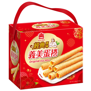 【限量】義美蛋捲禮盒-平安款(無提袋)