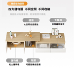 【HTGC】伸縮電視櫃(加厚板材/承重力強/防撥水/多收納空間)電視櫃 置物櫃 矮櫃, , large