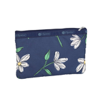 Lesportsac 3-Zip Cosmetic 三層拉鍊化妝包 收納包 盥洗包 女包 男包(海軍藍花卉), , large