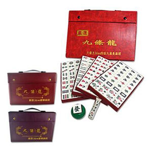 36mm九條龍天霸王麻將(提盒顏色隨機出貨)