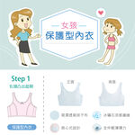 可蘭霓Clany 小貓咪冰礦涼感無鋼圈少女S-Q/2XL 學生內衣 成長型內衣 8038-51 寶寶藍 胸衣 背心, , large