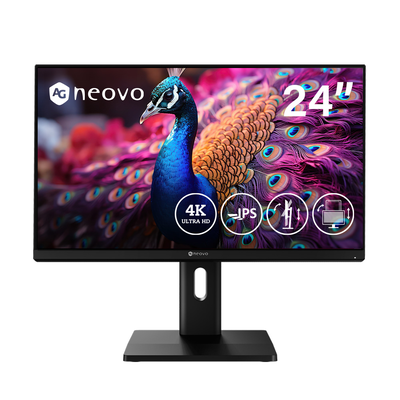 【AG Neovo】EM2451 24吋 4K USB-C 廣色域專業繪圖旋轉螢幕