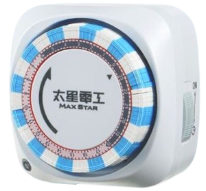 (感應王照明)【太星電工】OTM306B省電家族雙插座機械式定時器【2P+3P-機械式免電池-LED電源指示-台灣品牌】