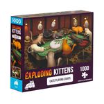 【Asmodee】爆炸貓 1000片拼圖：賭桌上的貓 英文版｜Exploding Kittens Puzzle 兒童拼圖, , large