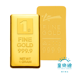 【童樂繪金飾】黃金9999純金 1克 1g金磚/金條 幸運星LuckyStar (一公克金塊 投資/收藏/保值)