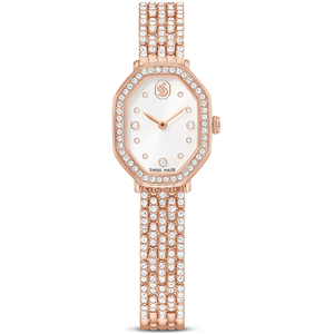 SWAROVSKI 施華洛世奇 Dextera Octagon 優雅水晶八角手錶 女錶-玫瑰金/32x23mm 生日情人節 推薦(5749449)